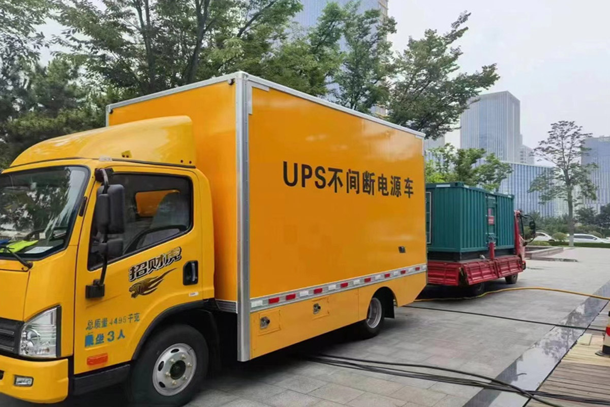 三门发电机租赁施工现场
