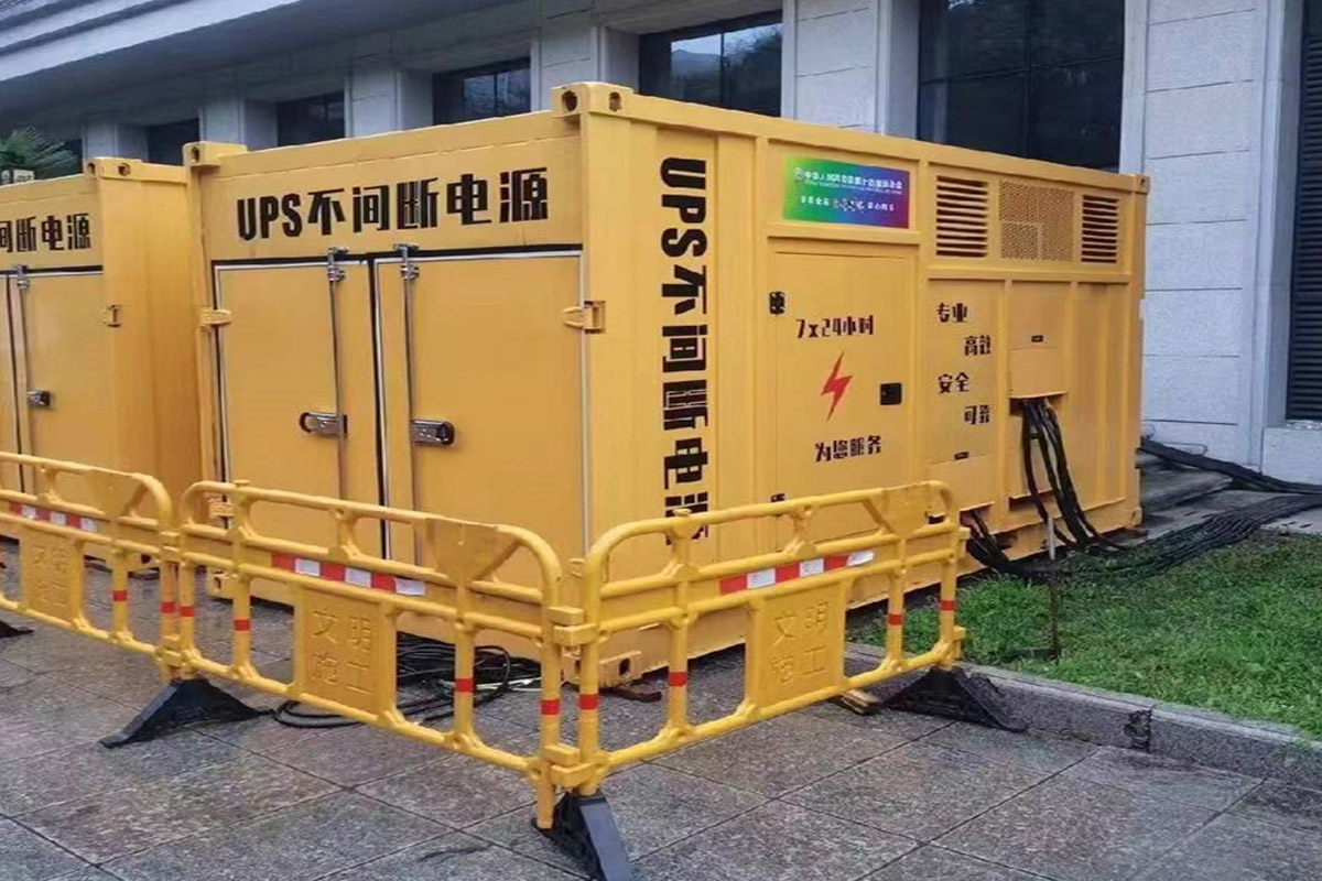 三门发电机租赁施工现场