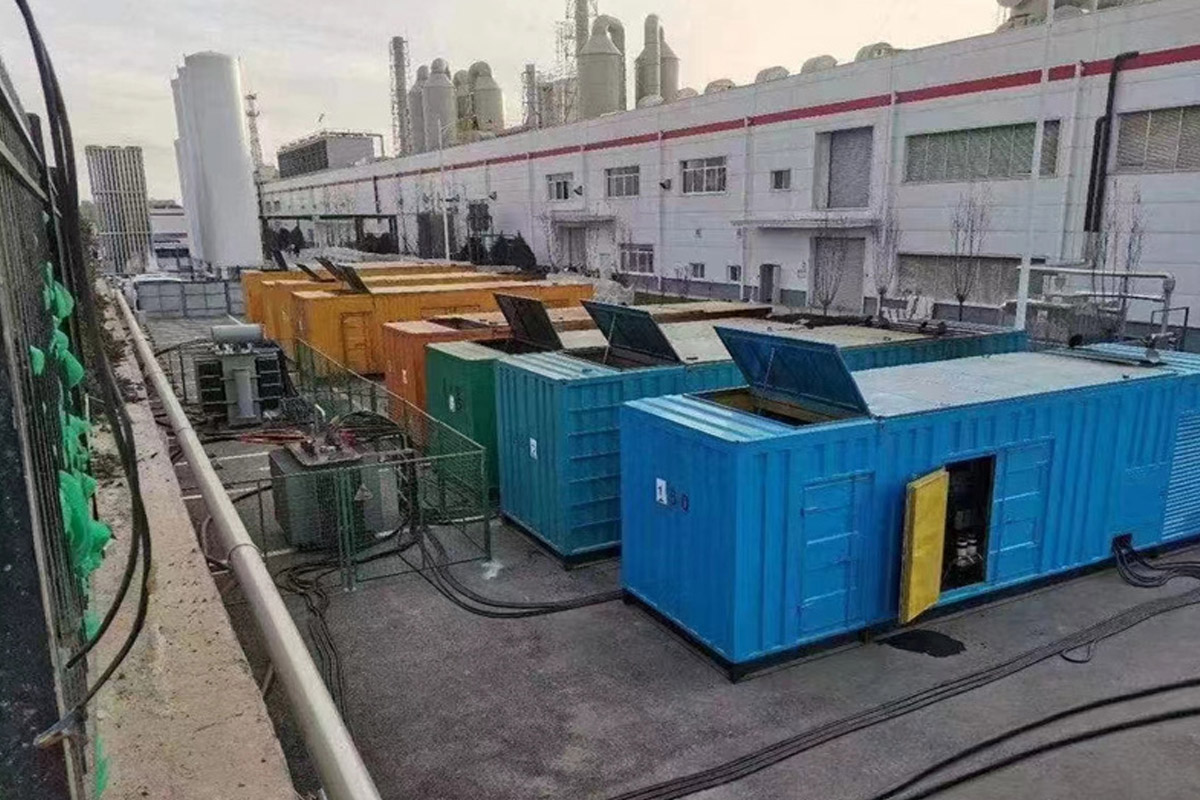 三门发电机租赁施工现场