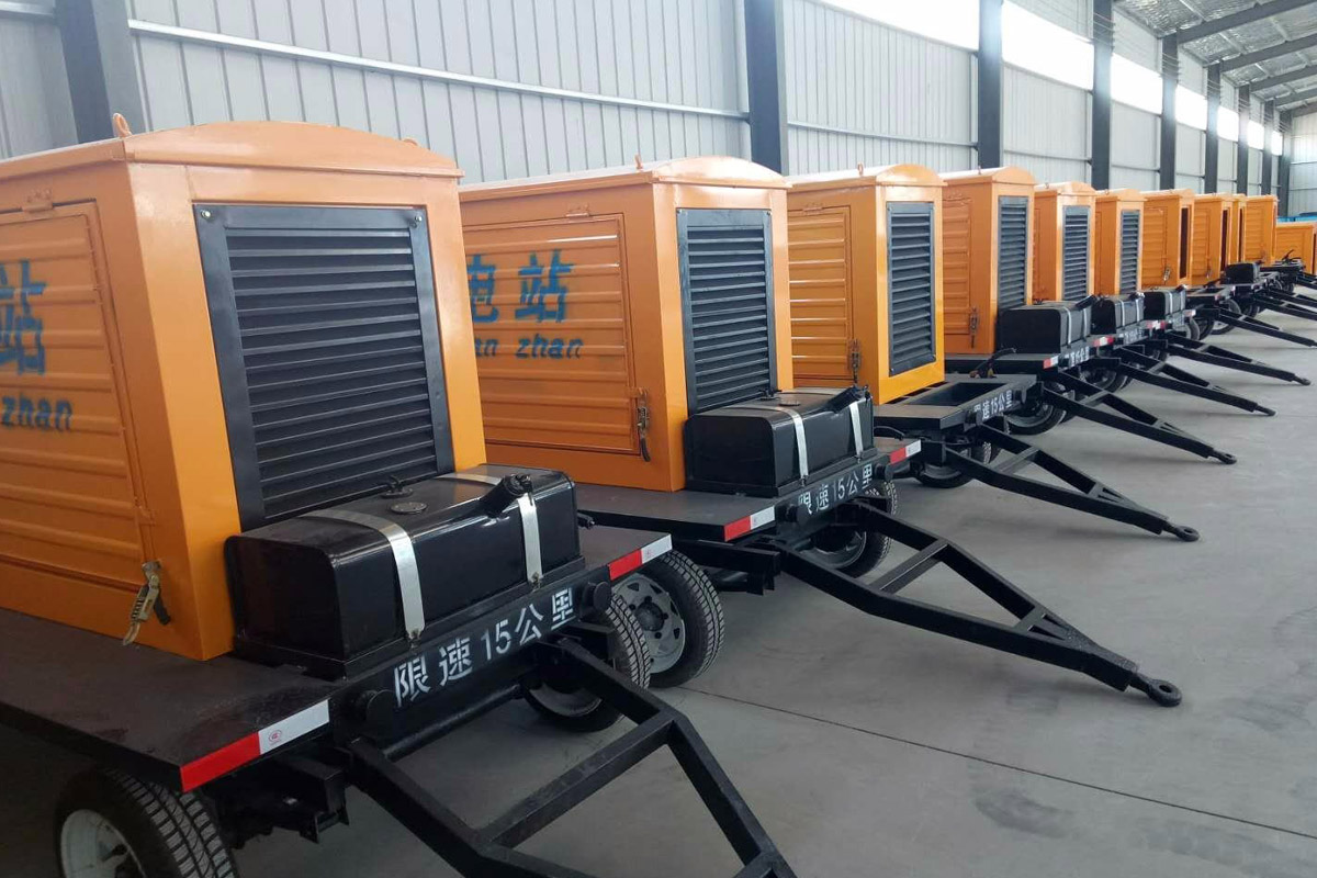 三门发电机租赁施工现场